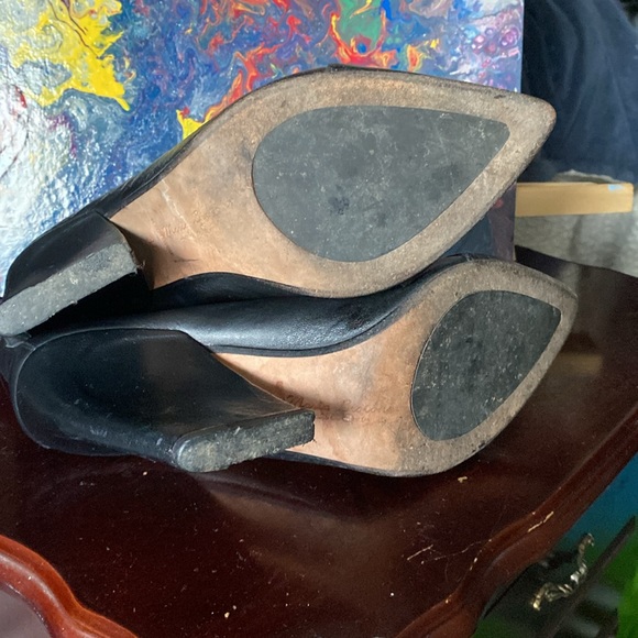 Maria Brotans ankle boots black skinny wide heel Y2K 90's Trending - Picture 6 of 7